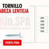 Tornillo Cabeza Lenteja Punta Fina Zincado - Imagen 4
